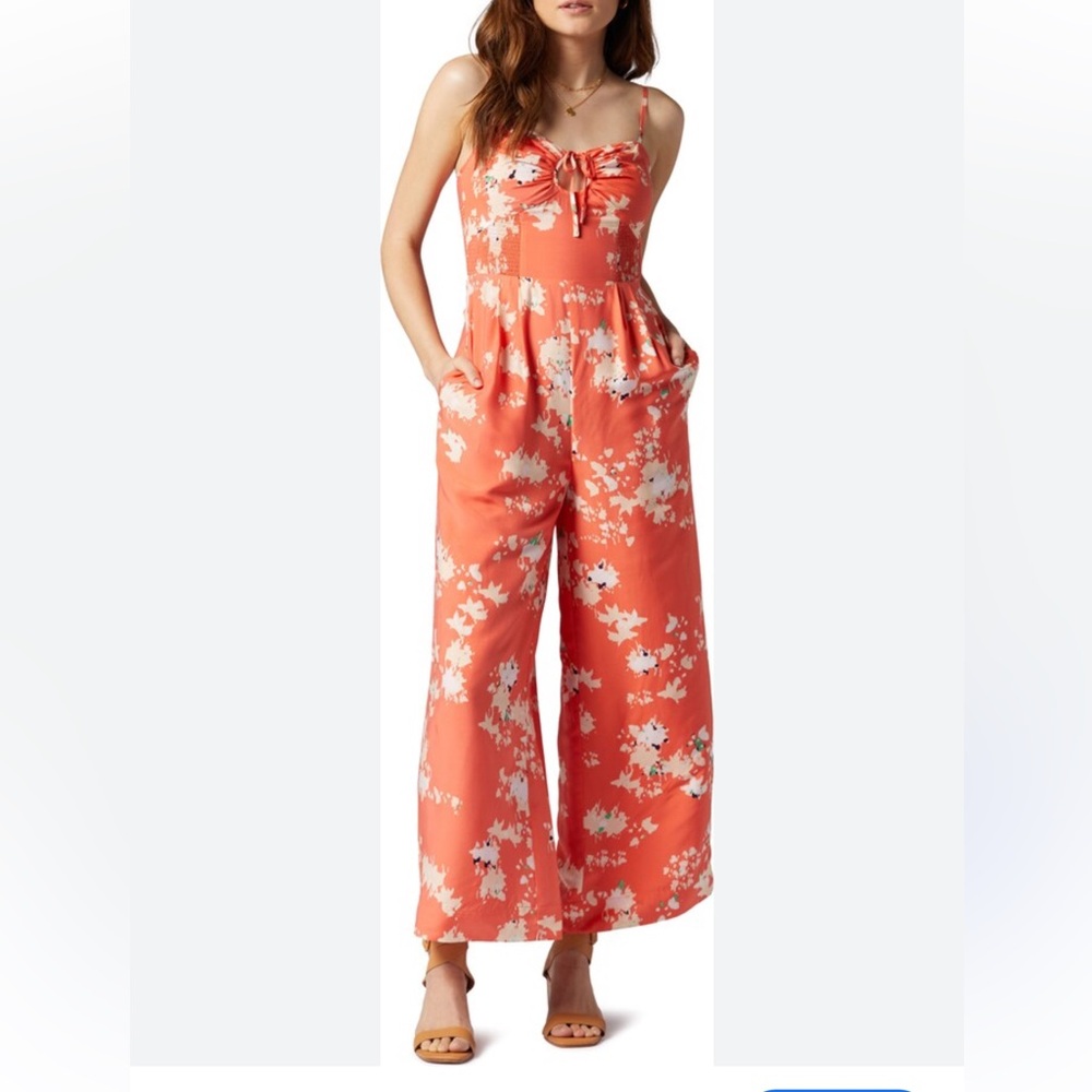 NWT Joie Pearl Sleeveless Wide Leg Jumpsuit Sz 8 Summer City Chic Coktail
